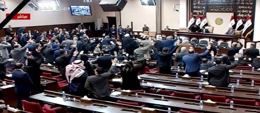 DERNIERE MINUTE : VIDEO : Le parlement irakien mat fin à la présence des forces étrangères en Irak