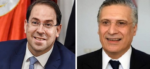 Tunisie – Vent de panique à Ennahdha à cause d’une réunion entre Nabil Karoui et Youssef Chahed