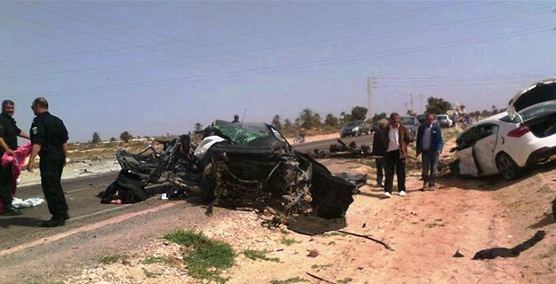 Tunisie – Mahdia : Décès de cinq membres d’une même famille dans un accident de la route