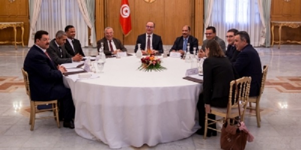Tunisie: Démarrage de la réunion entre Elyès Fakhfekh et les partis de la coalition gouvernementale