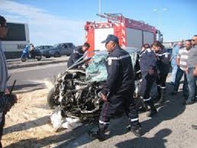 Tunisie: Un mort et dix blessés dans un nouvel accident de la route
