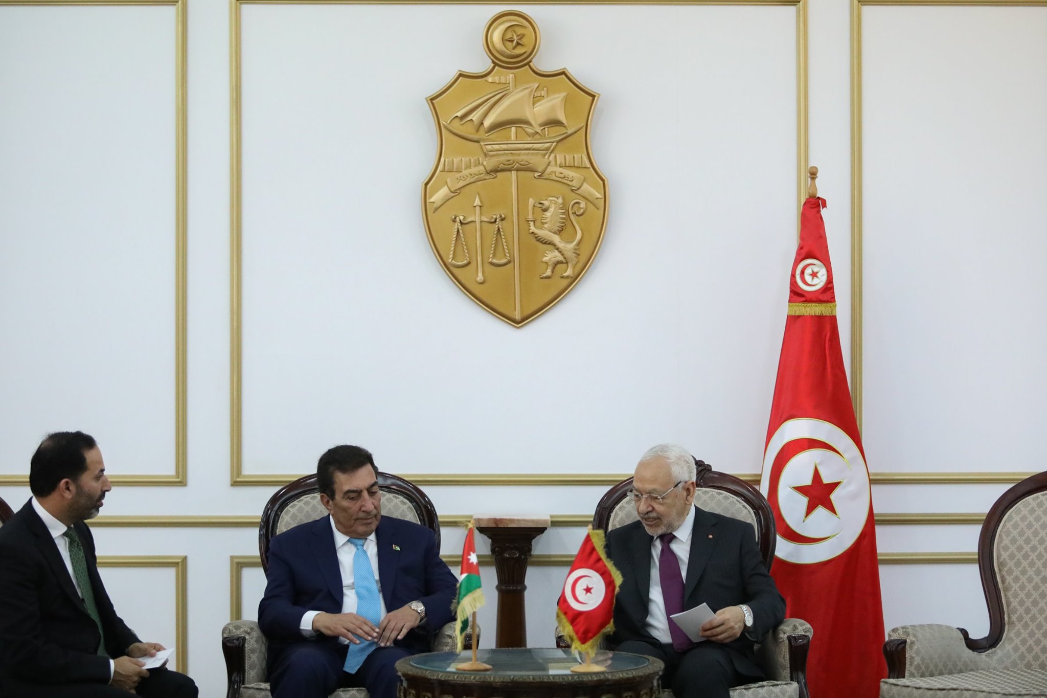 Tunisie : Rached Ghanouchi reçoit le président du parlement jordanien