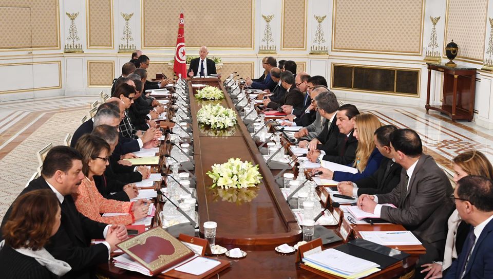 Tunisie : En photos, Kais Saïed préside le premier conseil des ministres du nouveau gouvernement