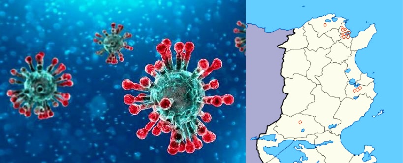 Tunisie : Liste des gouvernorats affectés par le coronavirus – Mise à jour du 8 mai