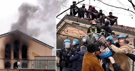 Italie : Sept prisonniers morts lors d’émeutes dans les prisons italiennes à cause du coronavirus
