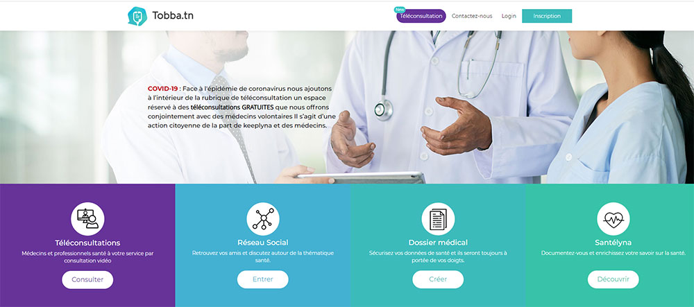 Tunisie COVID19: les médecins tunisiens volontaires consultent gratuitement en ligne