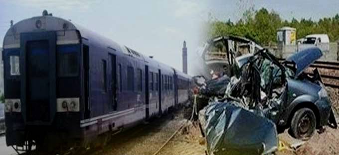 Tunisie – Siliana : Quatre blessés dans la collision entre une voiture légère et un train