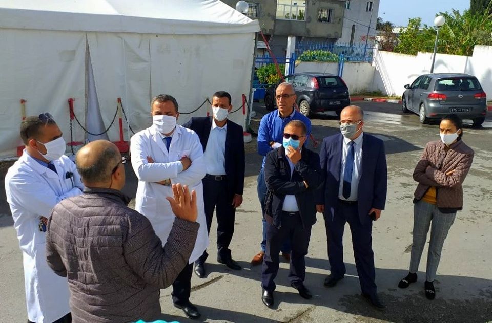 Tunisie : Le ministre de la Santé effectue une visite inopinée aux deux circuits Covid-19 mis en service à Bizerte