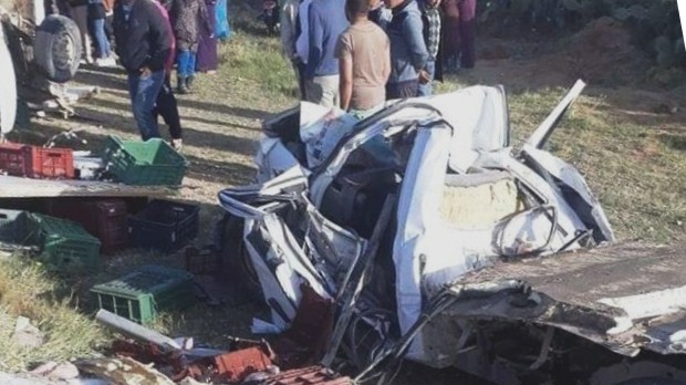 Tunisie – Kairouan : Deux morts et quatre blessés dans un accident de la route