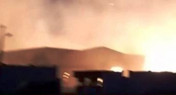 Tunisie – L’incendie de l’usine d’Enfidha menace les maisons voisines
