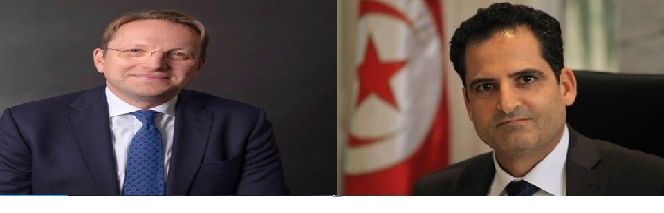 Tunisie : Noureddine Erray s’entretient avec le commissaire européen à l’élargissement et à la politique européenne de voisinage