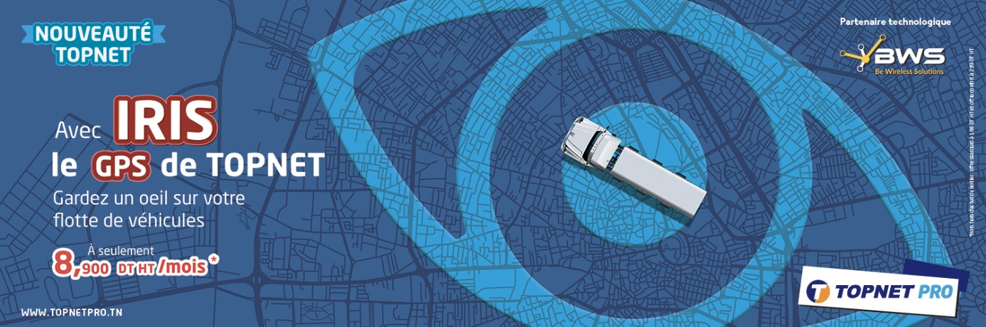 TOPNET lance sa solution de géolocalisation des véhicules ; le IRIS GPS