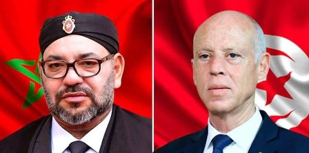 Tunisie – Kaïs Saïed s’entretient avec le Roi Mohamed VI du Maroc