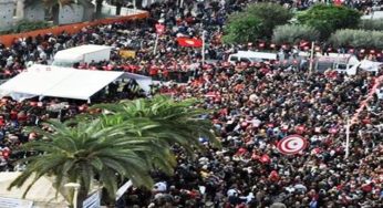 Tunisie – 7000 personnes ont pris part à la manifestation de l’UGTT à Sfax