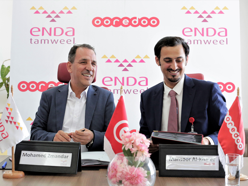 Signature d’une convention de partenariat entre Ooredoo Tunisie et Enda Tamweel