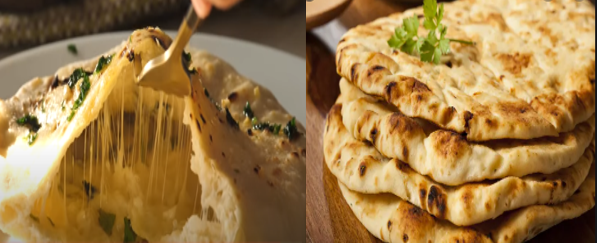 Recette :  Naans au fromage (Pain indien)