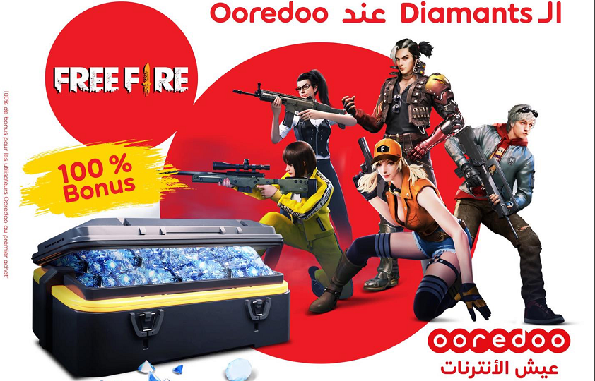 INEDIT ! Les Diamants Free Fire chez Ooredoo.