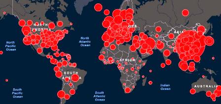Covid19 : Plus de 21.450.000 infections et 764.062 décès à travers le monde