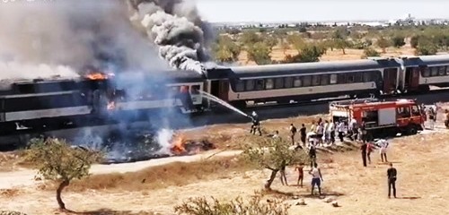 Tunisie – La SNCFT ouvre une enquête sur l’incendie du train de Sfax