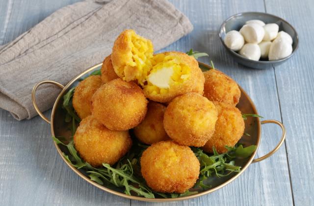 Recette :  Boulettes de riz farcies à l’italienne  (Arancini à la sicilienne)