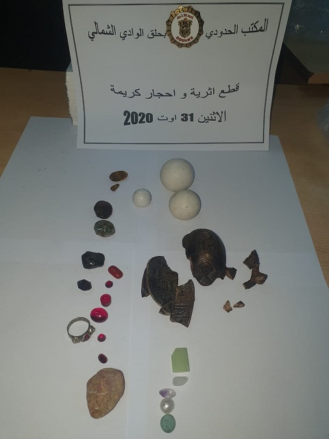 Tunisie [Photos]: Saisie à la Goulette de pièces archéologiques destinées à la contrebande