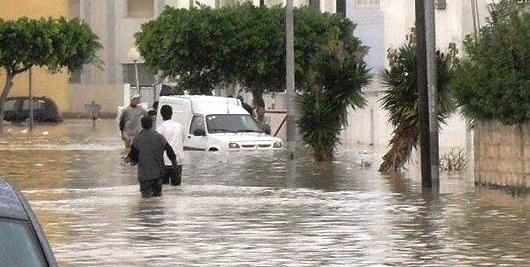 Tunisie-Fortes pluies: Le trafic est coupé sur quelques routes