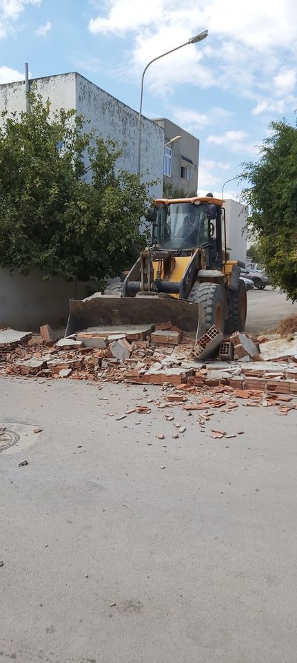 Tunisie : Municipalité de Raoued : Démolition des constructions anarchiques [photos]