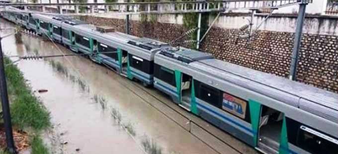 Tunisie – Intempéries : Interruption du trafic ferroviaire