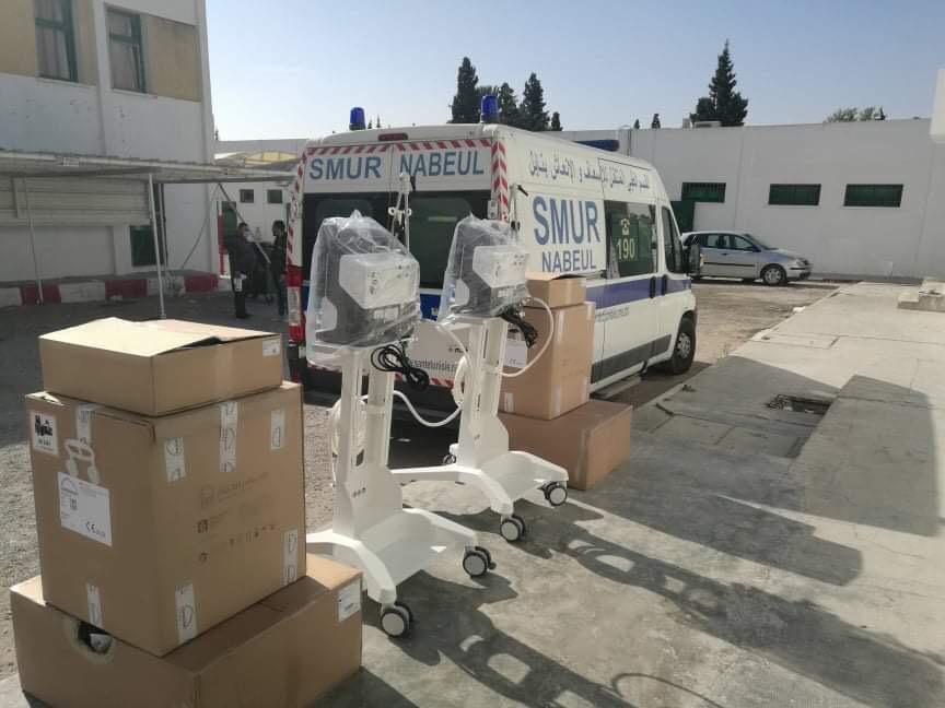 Tunisie-Coronavirus : Pfizer fait un don de huit respirateurs artificiels aux hôpitaux tunisiens