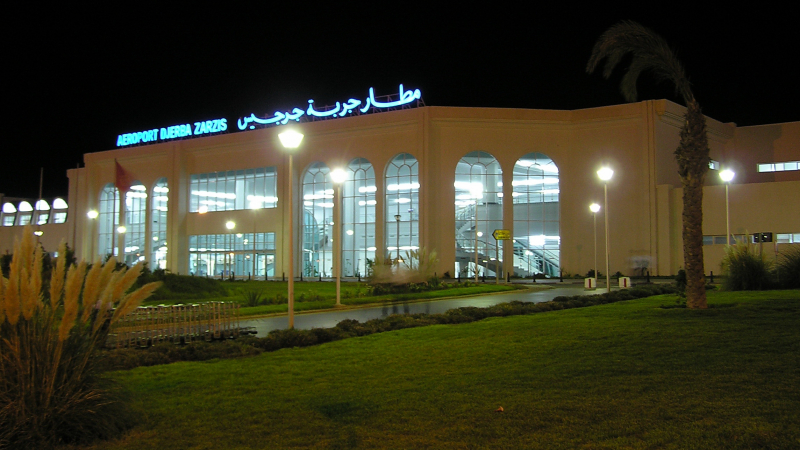 Tunisie: Arrêt du trafic aérien à l’aéroport de Djerba-Zarzis le soir
