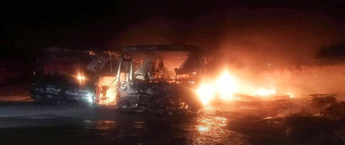 Tunisie – Bizerte : Un incendie dévore deux bus