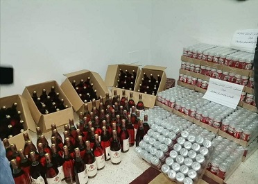 Tunisie [Photos]: Saisie de quantités de boissons alcoolisées à Tabarka