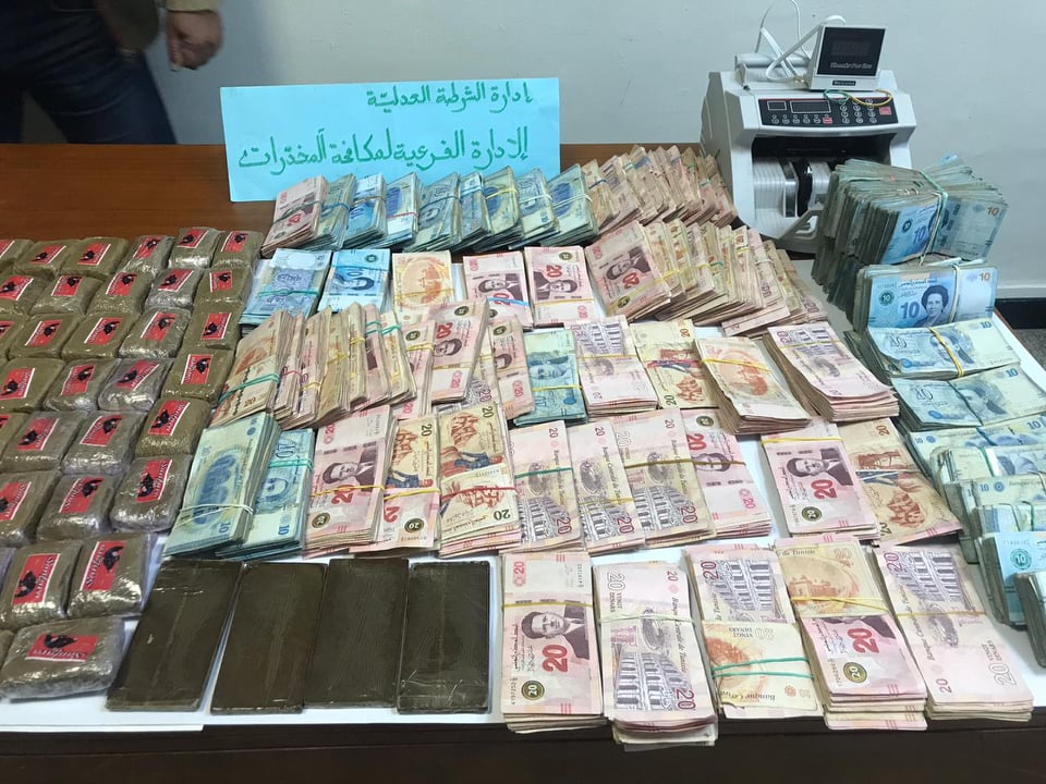 Tunisie: Saisie de plus de 12 kilogrammes de drogues et arrestation du gang trafiquant