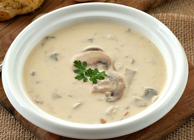 Recette : Soupe de champignons