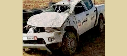 Tunisie – Dhehiba : 4 agents de la garde nationale blessés dans un accident de voiture