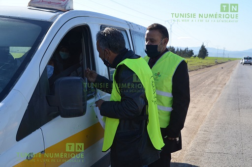 Tunisie: En images, Campagne de sensibilisation sur les accidents de la route à Béja