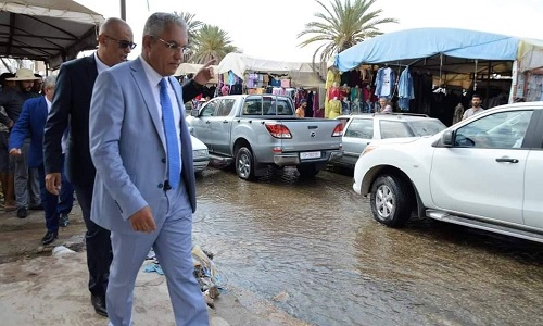 Tunisie [Photos]: Des commerçants à Médenine refusent un projet les protégeant des inondations