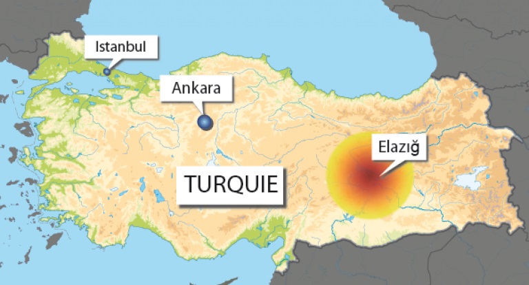 Un fort séisme secoue l’est de la Turquie