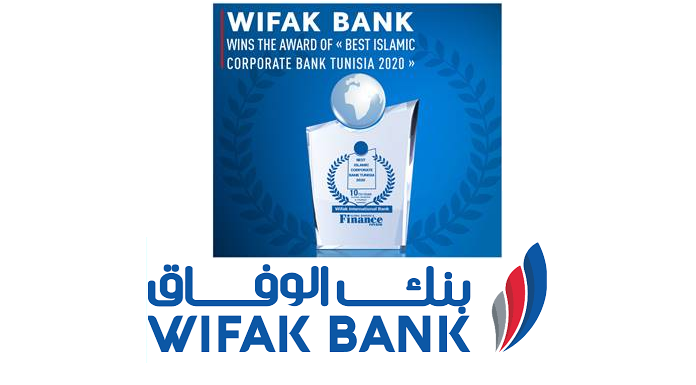 Wifak Bank remporte le prix  “Best Islamic Corporate Bank Tunisia 2020”  par Global Banking & Finance Review
