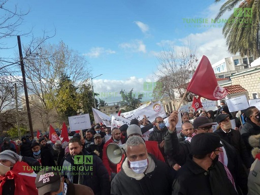Tunisie: En images, manifestation au Kef pour réclamer la libération des détenus