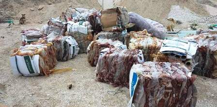Tunisie – Des déchets d’origine étrangère dans un terrain vague à Raoued
