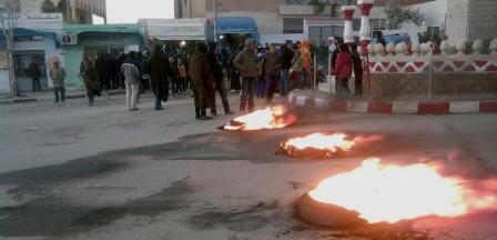 URGENT-Kasserine: Reprise des affrontements nocturnes