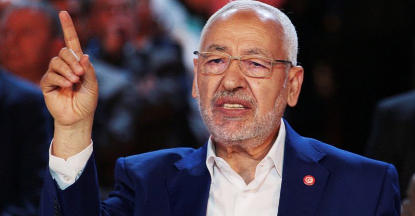 Tunisie-manifestation d’Ennahdha : Rached Ghannouchi s’adresse à ses partisans