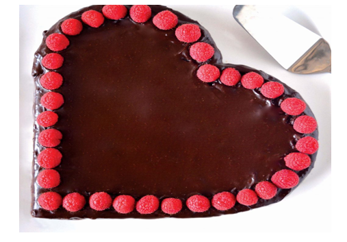 Recette : Gâteau cœur au chocolat