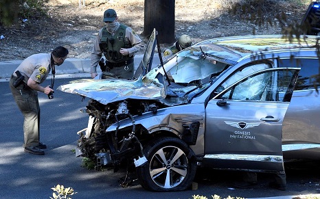 Etats-Unis: Intervention chirurgicale sur Tiger Woods après un accident de voiture