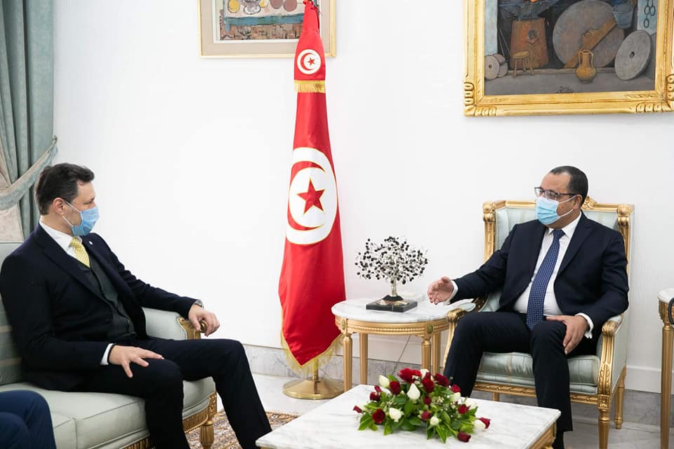 Tunisie : Hichem Mechichi reçoit le coordonnateur résident des Nations Unies en Tunisie