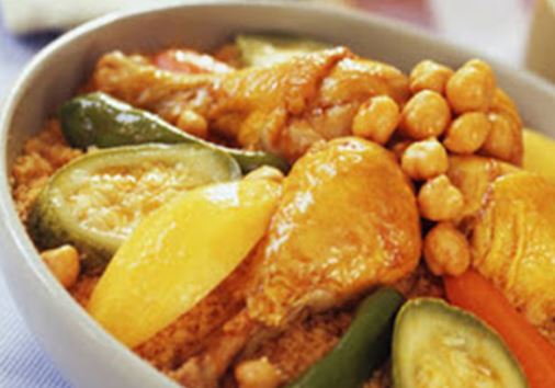 Recette : Couscous au poulet et aux légumes