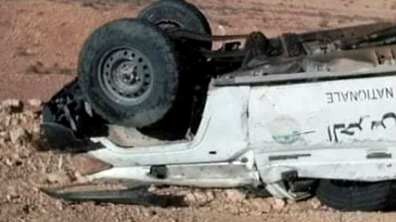 Tunisie – Trois agents de la garde nationale blessés dans un accident de la route
