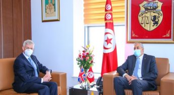Tunisie [PHOTOS]: Le ministre des Technologies de la Communication reçoit l’ambassadeur britannique en Tunisie