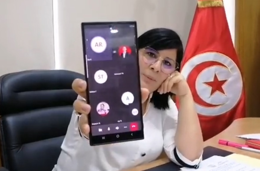 Tunisie- Le technicien de l’ARP: Le micro de Abir Moussi a été coupé suite à une décision de Rached Ghannouchi